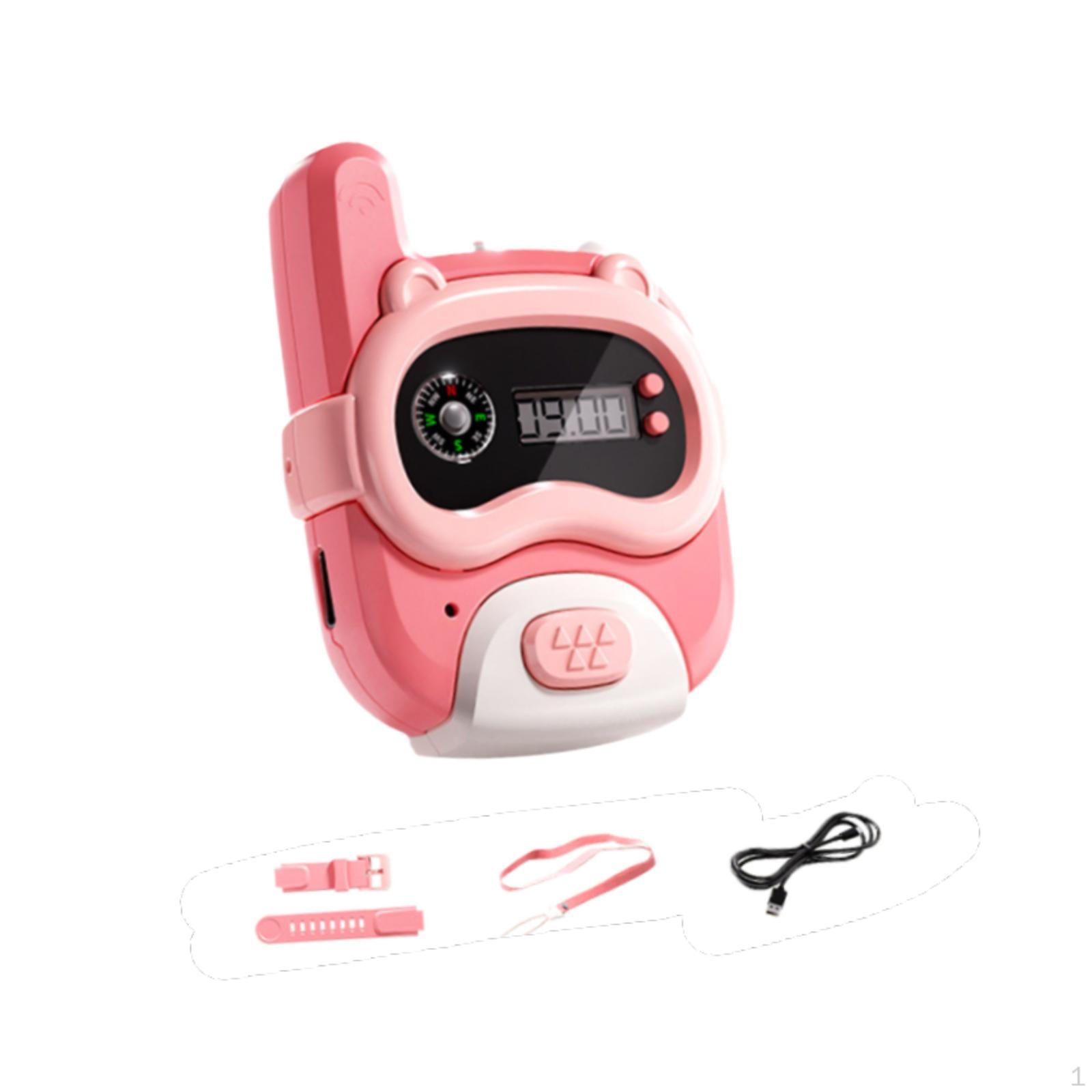 

Часы-рация с подсветкой для кемпинга на природе, подарки на день рождения, розовые