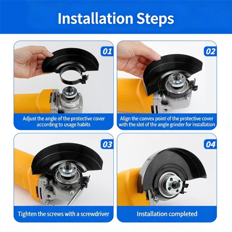 Grinder Disc Wheel Protective Cover Wheel Safety Guard Grinding Disc Dust Protective Cover Easy to Installation