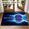 Crystal Velvet Square Rug Custom NameEverton FC Pattern Non Slip Home Floor Decor Rug