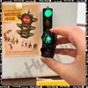 Traffic Toy Pedestrian Light New Traffic Light Magnetic Refrigerator Stickers Creative Magnetic Decoration Accessories