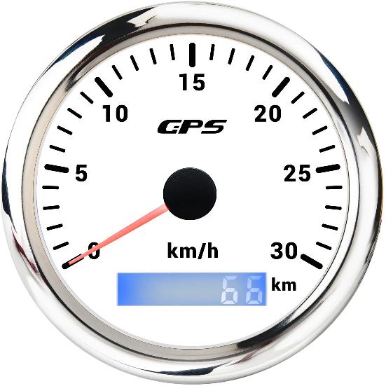85MM GPS Speedometer Gauge For Motorcycle Marine Boat Truck 30~200 Kmh Speed Gauge Meter With GPS Antenna 7 Color LED Backlight