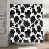 Black White Animal Print Shower Curtain Modern Bathroom Decor for Home Kitchen Bathrooms Set with Rod (180x185cm)