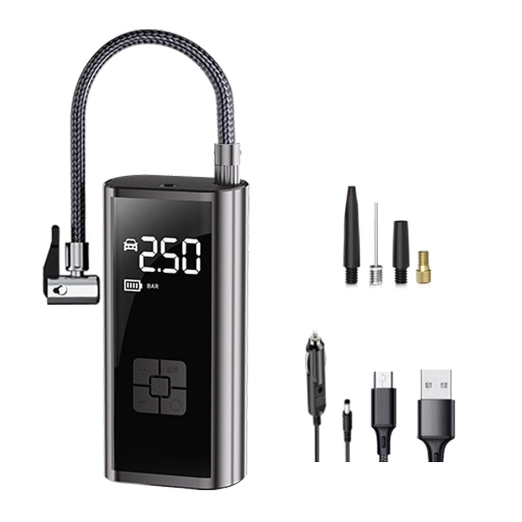 Battery Power Tyre Inflator Air Compressor Handheld Electric Digital Tire Inflator with LED Light Tire Pump