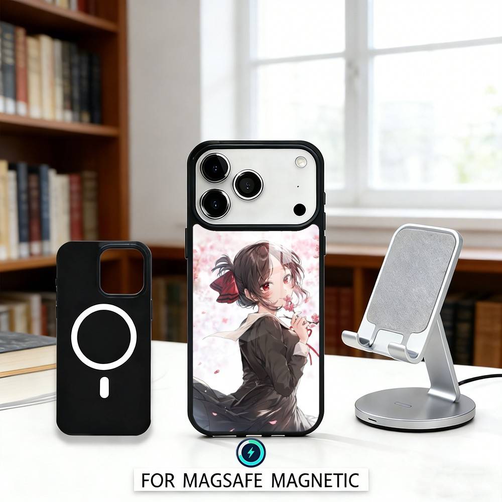 1PC The Enchanting Shinomiya K-Kaguya Phone Case Magnetic For iPhone17 16 15 14 13 12Pro Max For Magsafe Wireless Charging Cover
