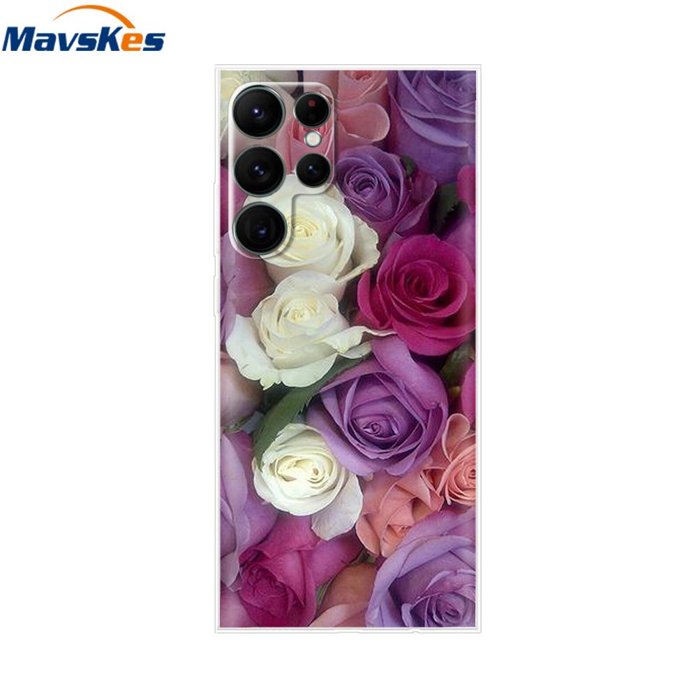 For Samsung Galaxy S22 Ultra Case Silicone Soft Clear Bumper Back Cover For Samsung S22 Ultra Cases For Samsung S22 Ultra Fundas