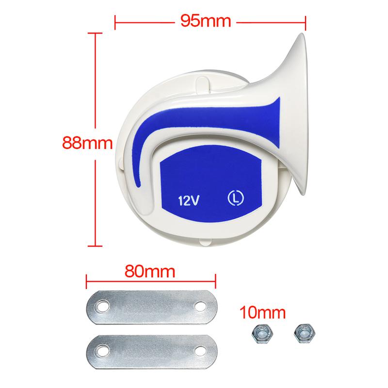 Spanish Warehouse 2pcs Car Speaker Vehicle Auto 18 Voices Tone Music Speakers Horns Alarm 12V Motor Motorcycle Signal Horn