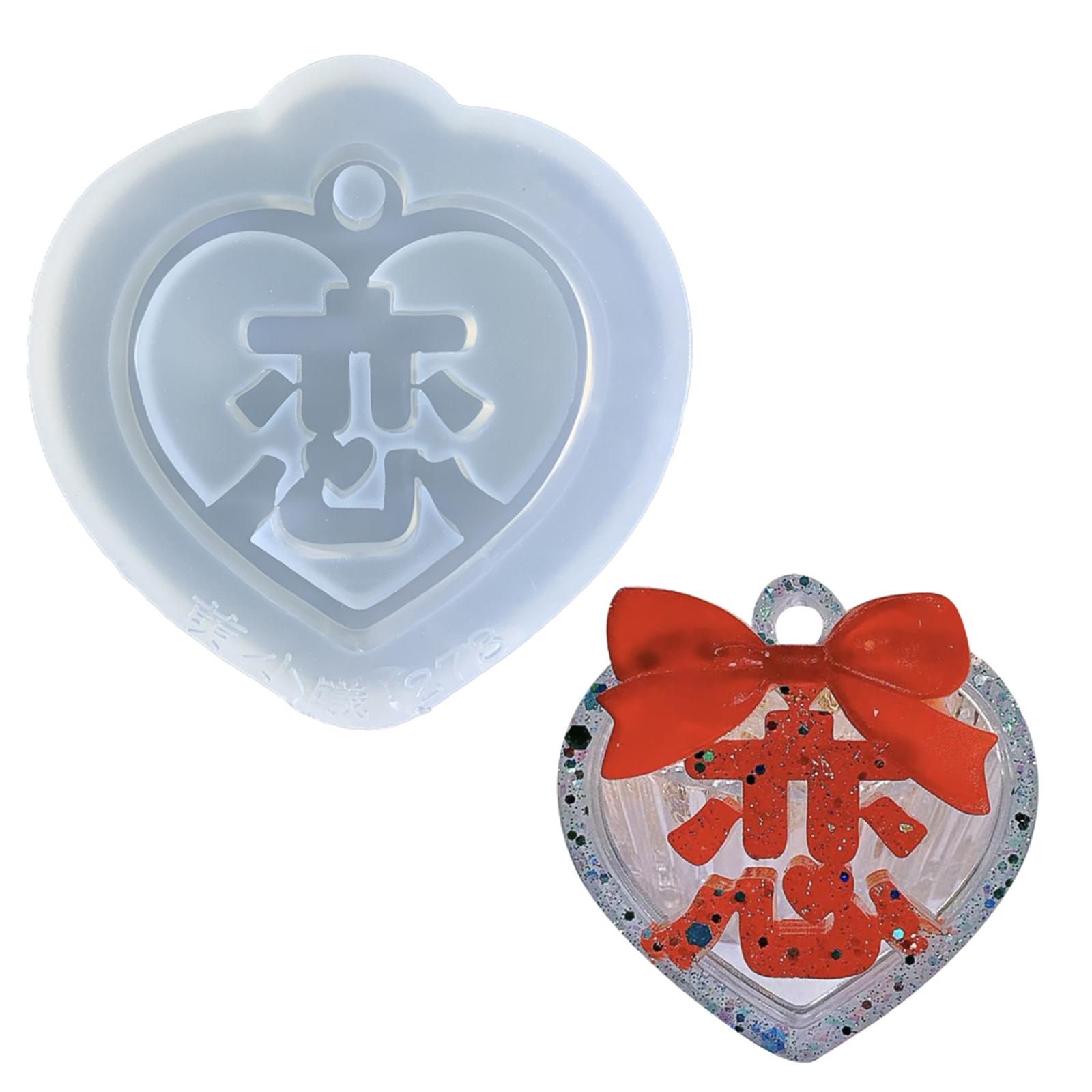 

Crystal Epoxy Resin Mold Heart Shape Earrings Pendants Casting Mold Silicone Mould DIY Crafts Jewelry Making Tools 1