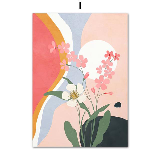 Books Illustration Tropical Monstera Girl Cheetah Boho Wall Art Canvas Painting Poster and Prints Pictures for Living Room Decor