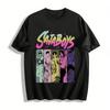 SAJA BOYS Theme Printed T-Shirts Retro Trendy Unisex Loose Casual Short Sleeve Tops Pure Cotton T-shirt