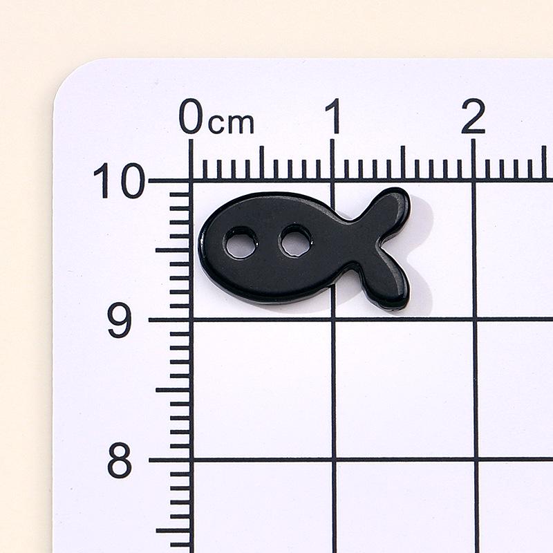 Adorable Kitten Fish Buttons for DIY Crafts: Hair Ties, Bracelets, and Decorations