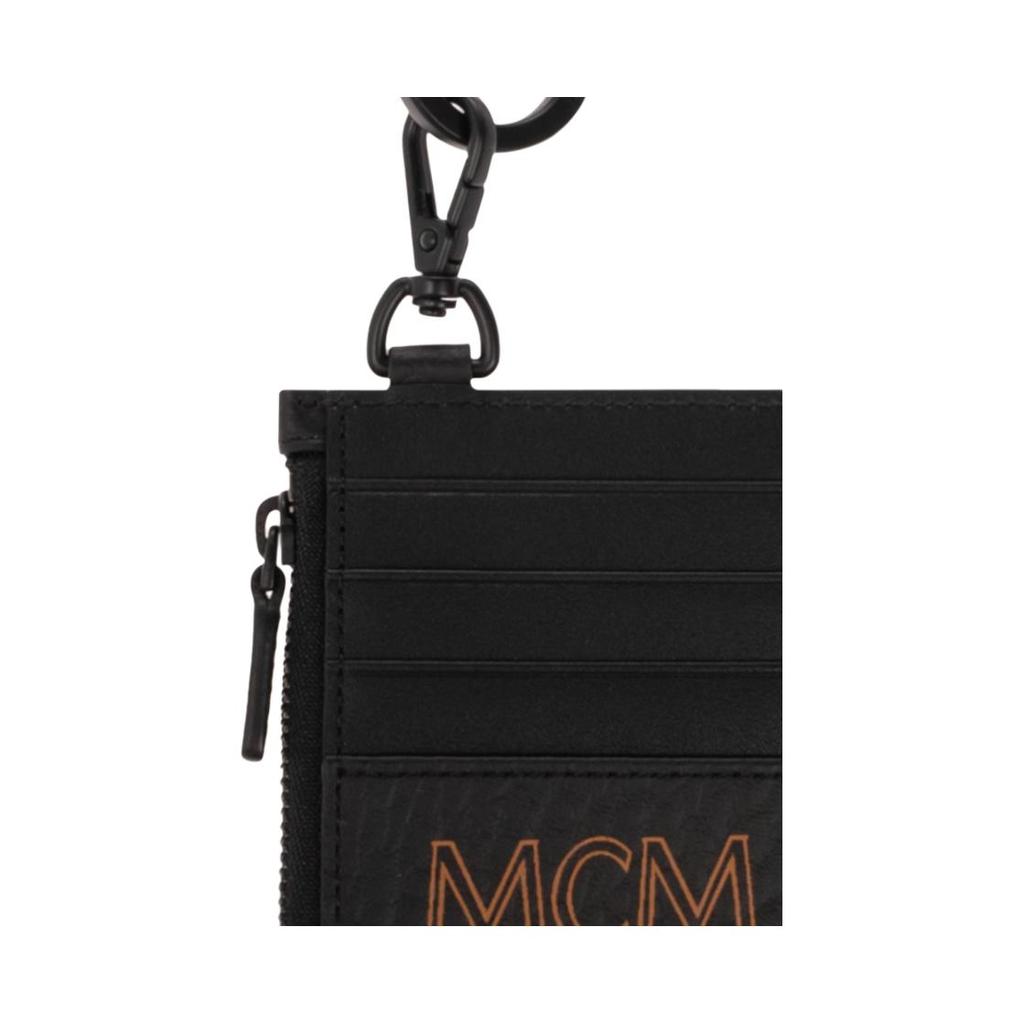 MCM Visetos Leder-Lanyard-Kartenhalter mit Logo-Detail für den täglichen Gebrauch
