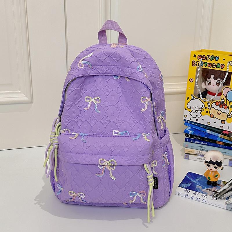 New Student Schoolbag Women's High-value Backpack Large-capacity Junior High School Water-proof Backpack Backpack