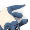 Plush Squeaky Dog Toys Interactive Fun Cartoon Animal Shape Bite Resistance Teeth Grinding Stuffed Plush Puppy Toys Blue