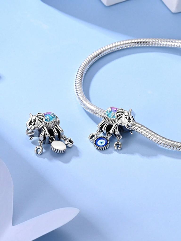 Charms Plata Blue Shell Ocean Crab Beads Charm Copper Plated Fit Copperoriginal Bracelet For Jewelry Making Diy Charm