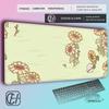 HYBXAXC Kawaii Mouse Pad Anime Sunset Purple Rabbit Gaming Accessories MousePad Keyboard Aesthetics Desk Mat Pad for Computer