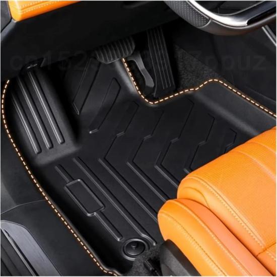 TPE Floor Liners & Cargo Liner for BYD Atto 3 Yuan Plus 2022-2025 LHD, All Weather Waterproof Car Floor Mats Trunk Mat Full Set