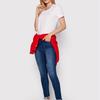 Tommy Jeans t-shirt koszulka damska Regular Fit biała DW0DW14616-YBR S