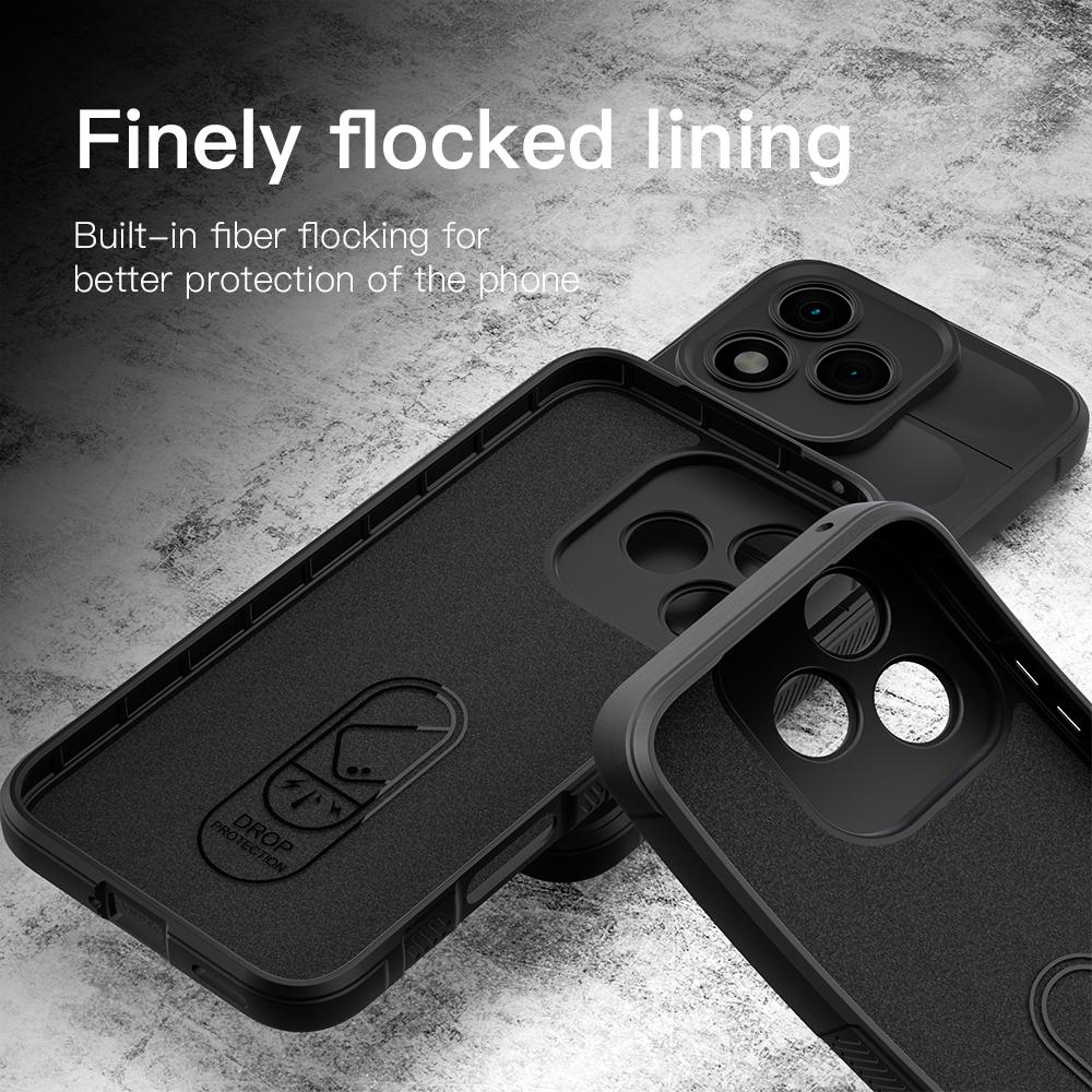 KEYSION Shockproof Matte Case for HONOR 400 Lite 5G Anti-skid Soft Silicone Phone Back Cover for Huawei Honor 400 Lite 5G