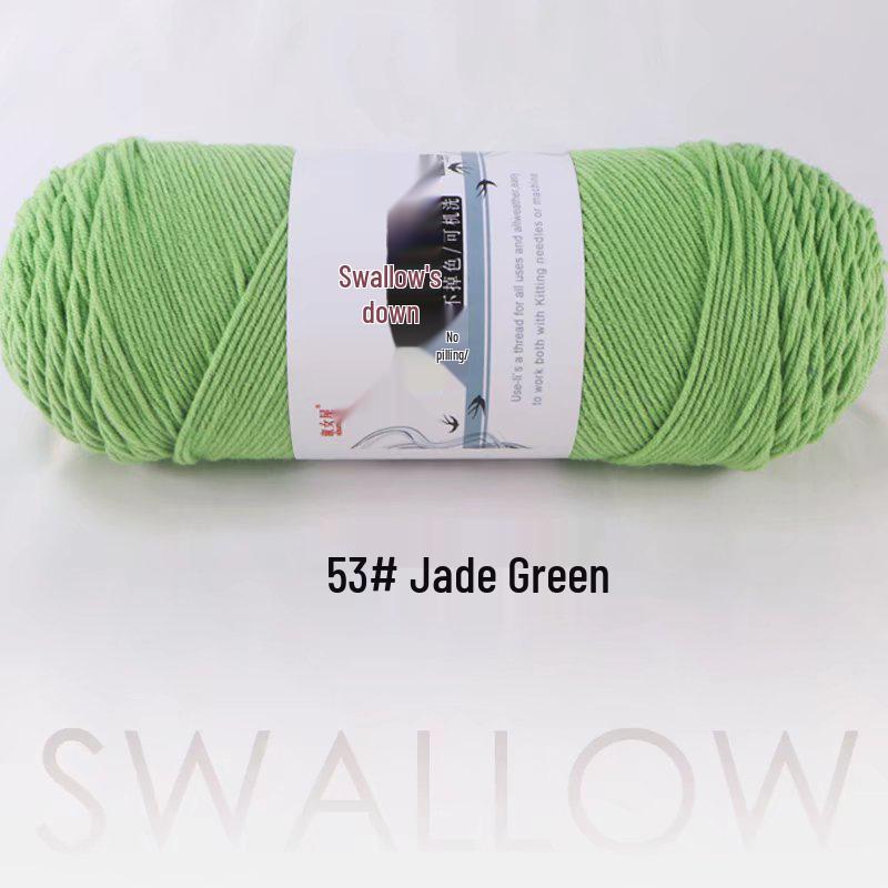 Large Skein 5-Ply Milk Cotton Yarn: Luxurious Plush for Doll Making & Seat Cushions, Available in 80 Colors