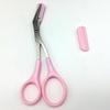 Tijeras, peine para cejas, herramienta cosmética para pestañas, recortador, pinzas para el pelo, conjunto para mujer
