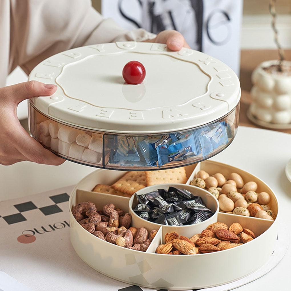 ABS Elegant Fruit Plate With Lid Dustproof And Moisture-proof Kitchen Accessory Kitchen Fruit Bowls