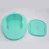 Thickened Green Plastic Commode with Lid & Handle for Pregnant Women - Large Slope Urine Collector for Bedridden Use at Home