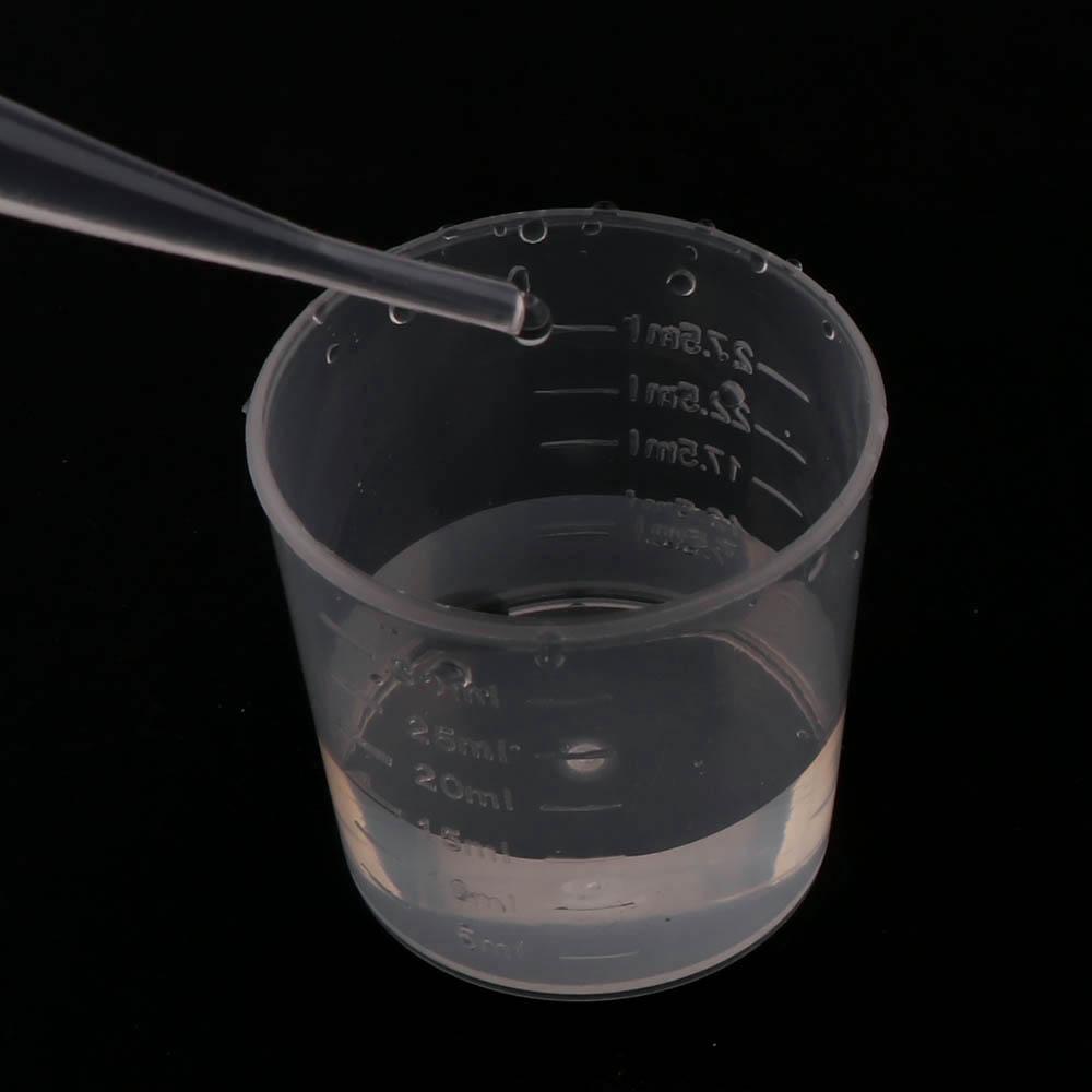 10pc 20ml 30ml Clear Plastic Liquid Measuring Cups Graduaeted Laboratory Test Cylinder With Scales For Resin Silicone Mold Tool