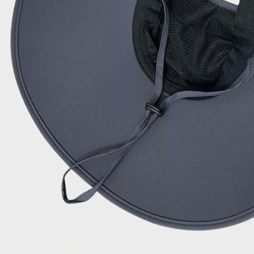 Foldable Sunscreen Cap Breathable Ponytail Hat New Shawl Cap  Summer
