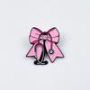 Personalized Pink Bow Stethoscope Brooch Badge