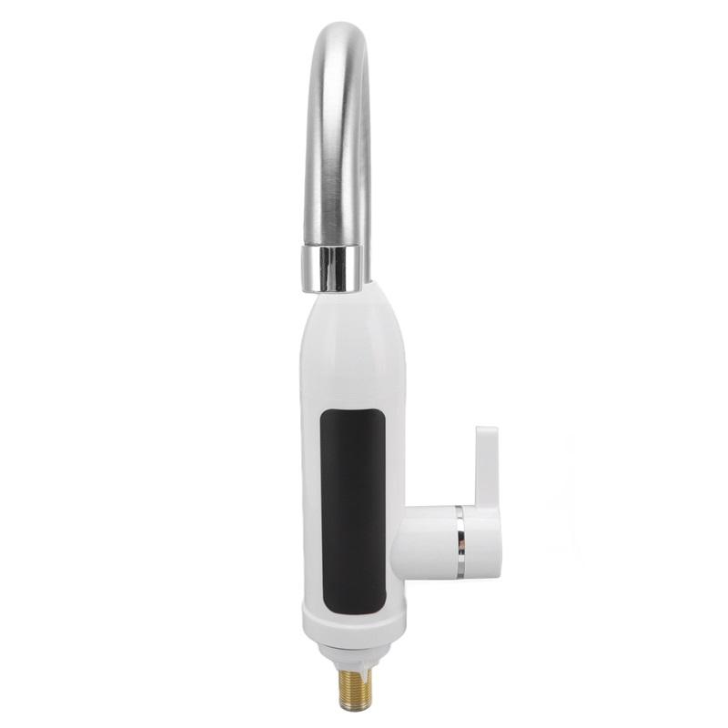 3000W Instant Water Heater Faucet 360 Degree Rotatable Water Pipe IPX4 ABS Tankless Stainless Steel Kitchen Heating Tap for Home