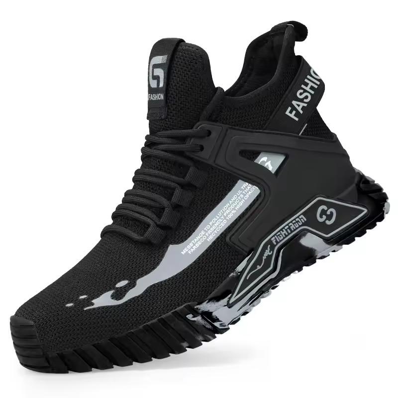 Men Women Safety Boots Steel Toe Man Protective Shoes Steel Toe Work Men Anti puncture Women Protective Design for Workplace Safety 47