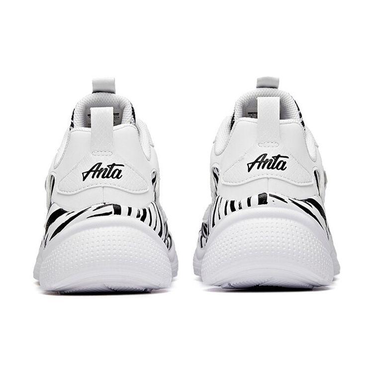 Anta Training Series Comfortable Daily Low-Top Training Shoes Women Sneakers Black White 122037756-6