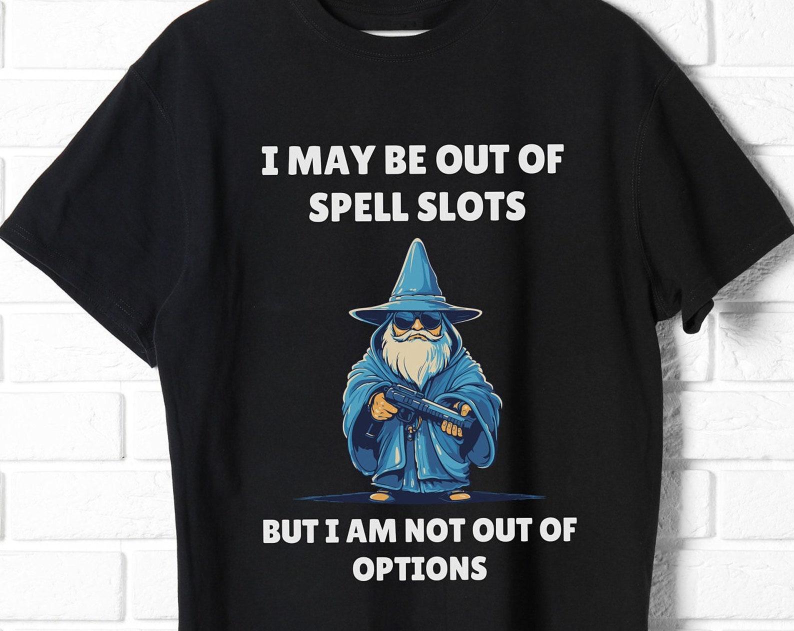 Funny D&D Wizard T-Shirt: Unisex RPG Tee for Dungeons and Dragons S