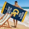Georgia Tech Print Beach Towel, Large Soft Quick Dry Towel for Beach Camping Swimming