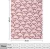 Pig Blanket Gifts Flannel Fleece Throw Blanket Soft for Girls Boys Adults Lightweight Comfortable Warm Cute Pig Themed Blanket