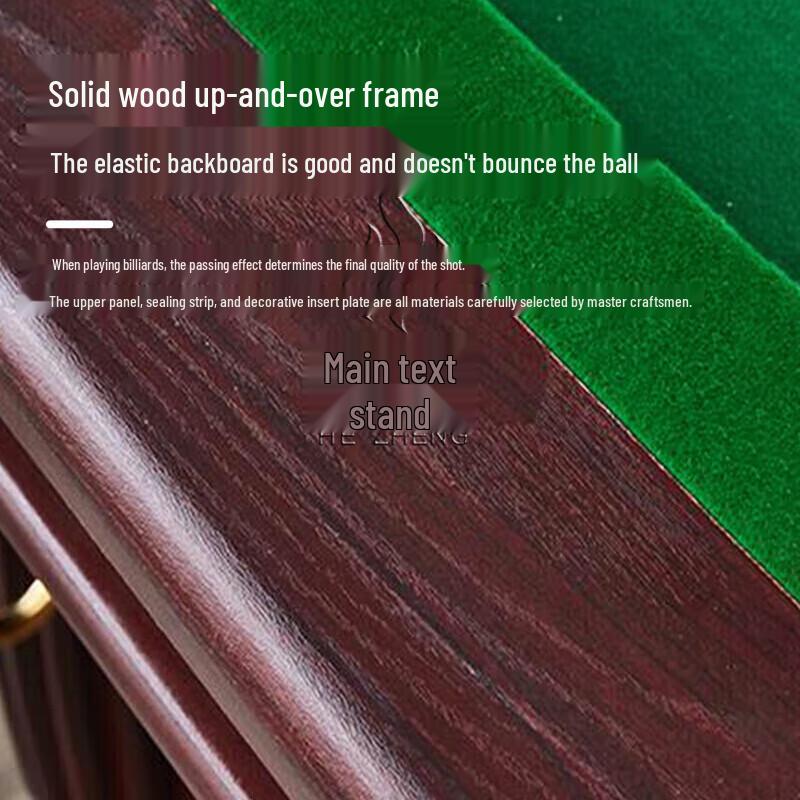 Hezheng 9-Foot Standard Chinese 8-Ball Home Pool Table