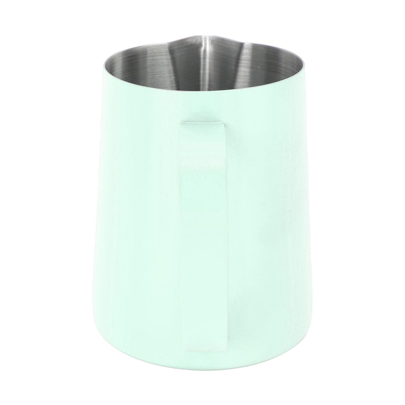 

600 мл Чашка для вспенивания кофе 304 Нержавеющая сталь Кувшин для вспенивания молока Носик для латте-арта Питчер с внутренней шкалой зелёный