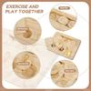 Guinea Pig Foraging Toys 6 In 1 Wooden Hamster Enrichment Interactive Foraging Puzzle Treat Dispenser Game Mental Stimulation Chew Toys for Small