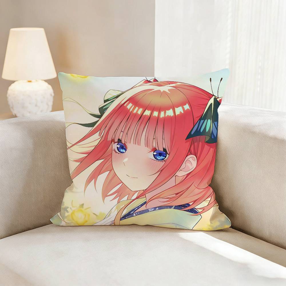 N-Nino N-Nakano Anime Pillow Case Pattern Printed Pillowcase For Living Room Sofa Cushion Cover