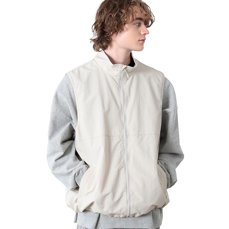 

[Beams Heart] vest back mesh nylon men s NATURAL M