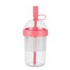 1Pcs Plastic Coffee Cup Cold Drink Tumbler Double Drinking Cup With Lid And Straw For Women Men Travelers Students Home Office
