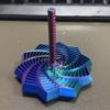3D Printed Carrot Tower Decompression Toy for Children's Puzzle with Handle Spiral Desktop Star Shaped Expanded Sensory Toy