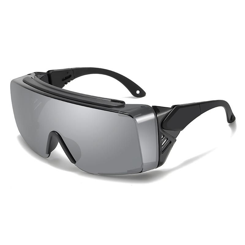 Non-polarized Safe Protection Glasses for Work Telescopic Adjust High Definition Ventilate Windproof Windproof Sunscreen Men Women Goggles