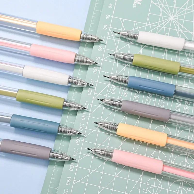 Wrapping Cutting Utility Pen Knife Retractable Press Hand Account Pen Knife Creative Art Paper Cutting Tool For Student