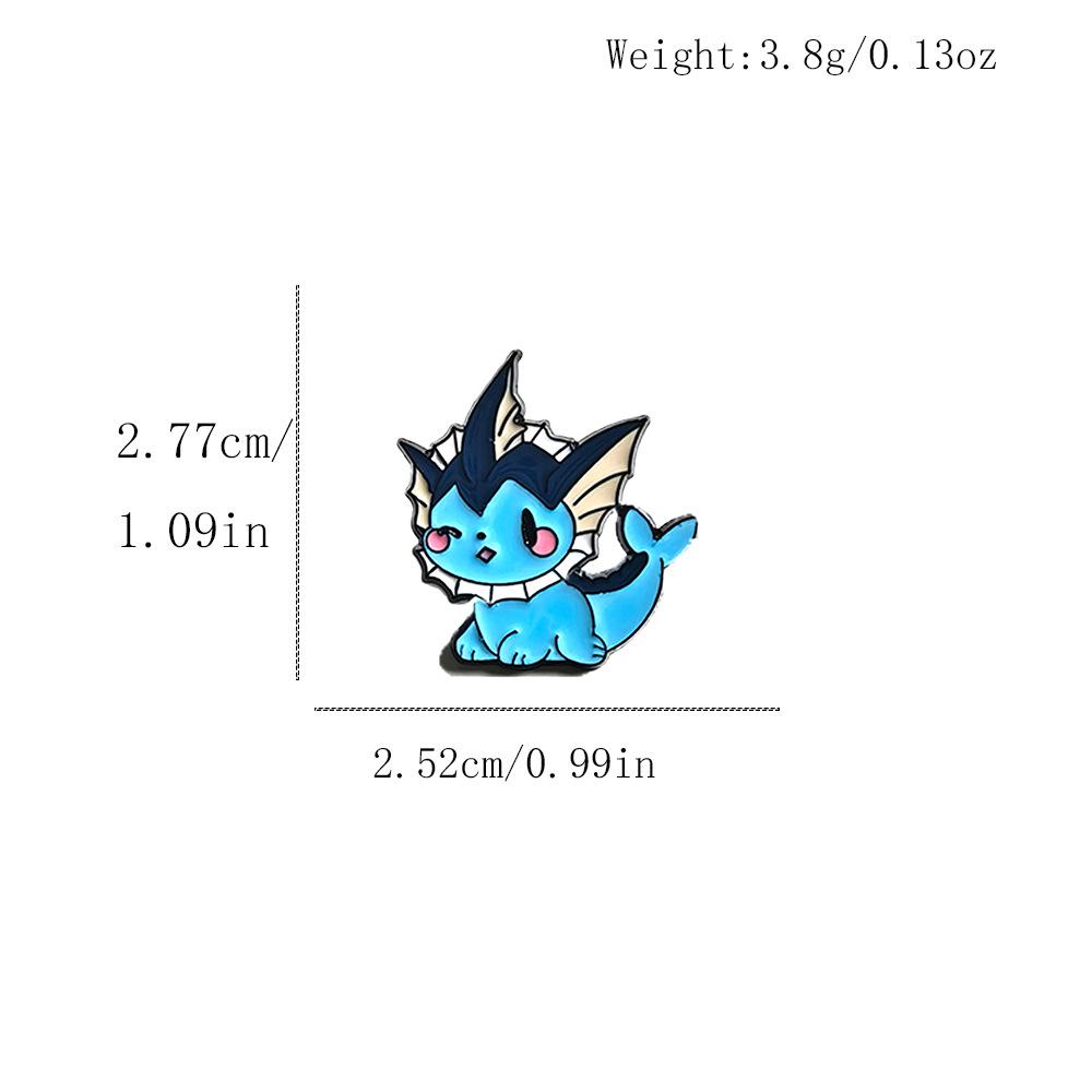 Eevee Family Pokémon Metal Brooch - Cute Anime Gift for Kids