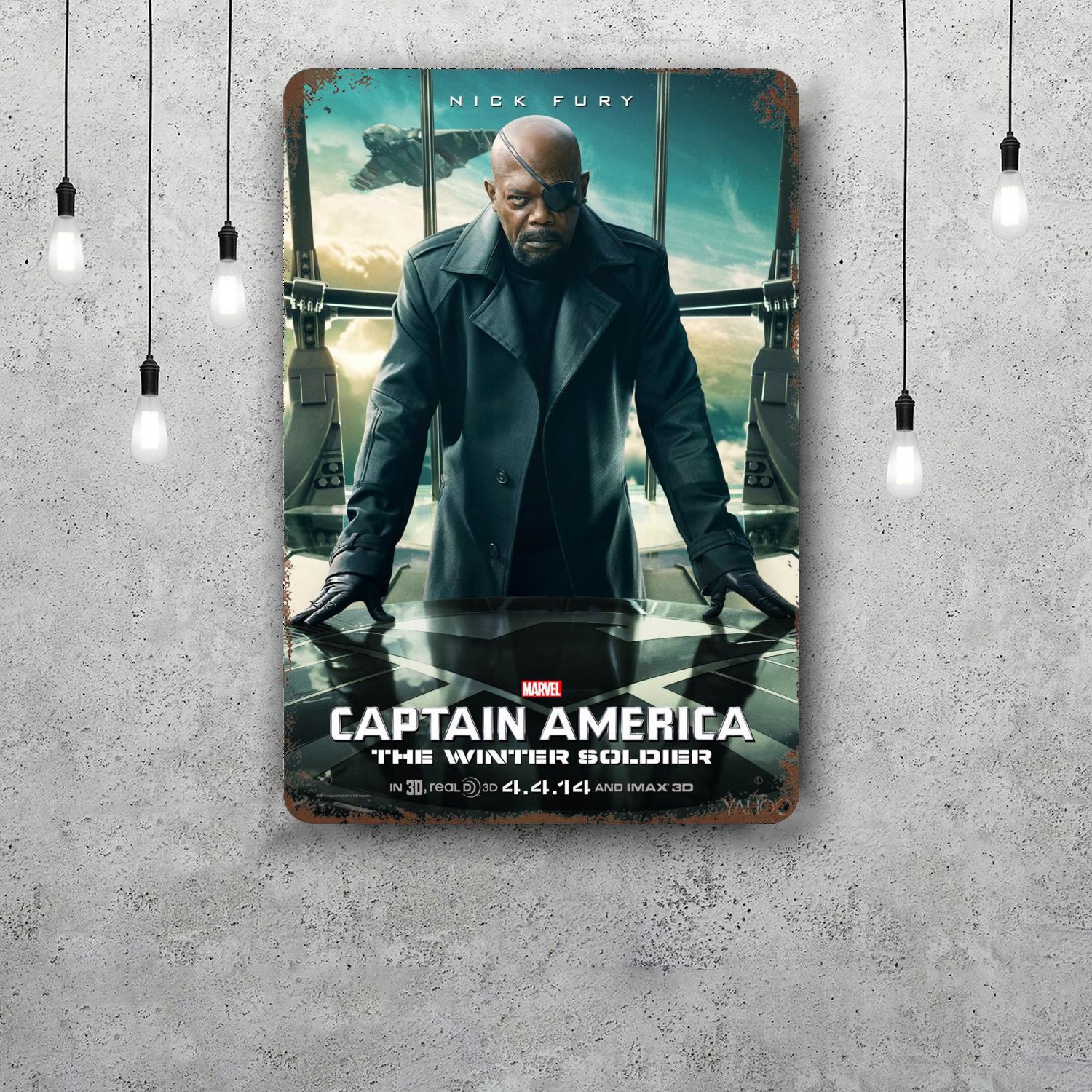 

film samuel l jackson Vintage Metal Tin Signs Posters Decor Retro Metal Plaque Wall Art Decor for Garage Bar 20x30cm（7.8x11.8inch）