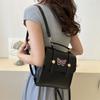 Premium Embroidered Butterfly Backpack Women's Backpack 2025 New Fashion Solid Color Textured School Bag Student Handbag
