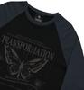 Blank Brick Butterfly Raglan Long Sleeve Black