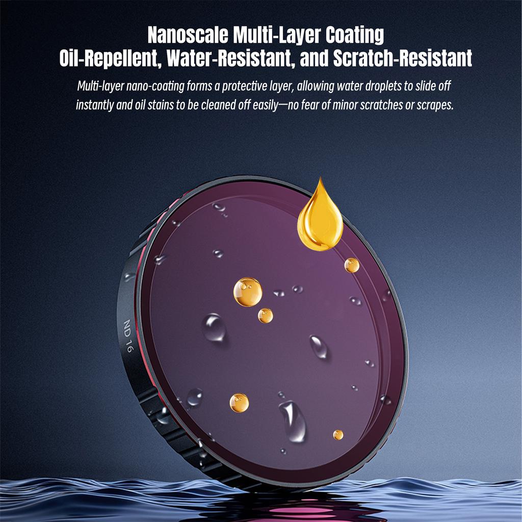 Lens Filter Lens Polarizer Filter HD Optical Glass Filters Multicoated Lens Polarizer Filter for DJI Osmo Action 6 Accessories