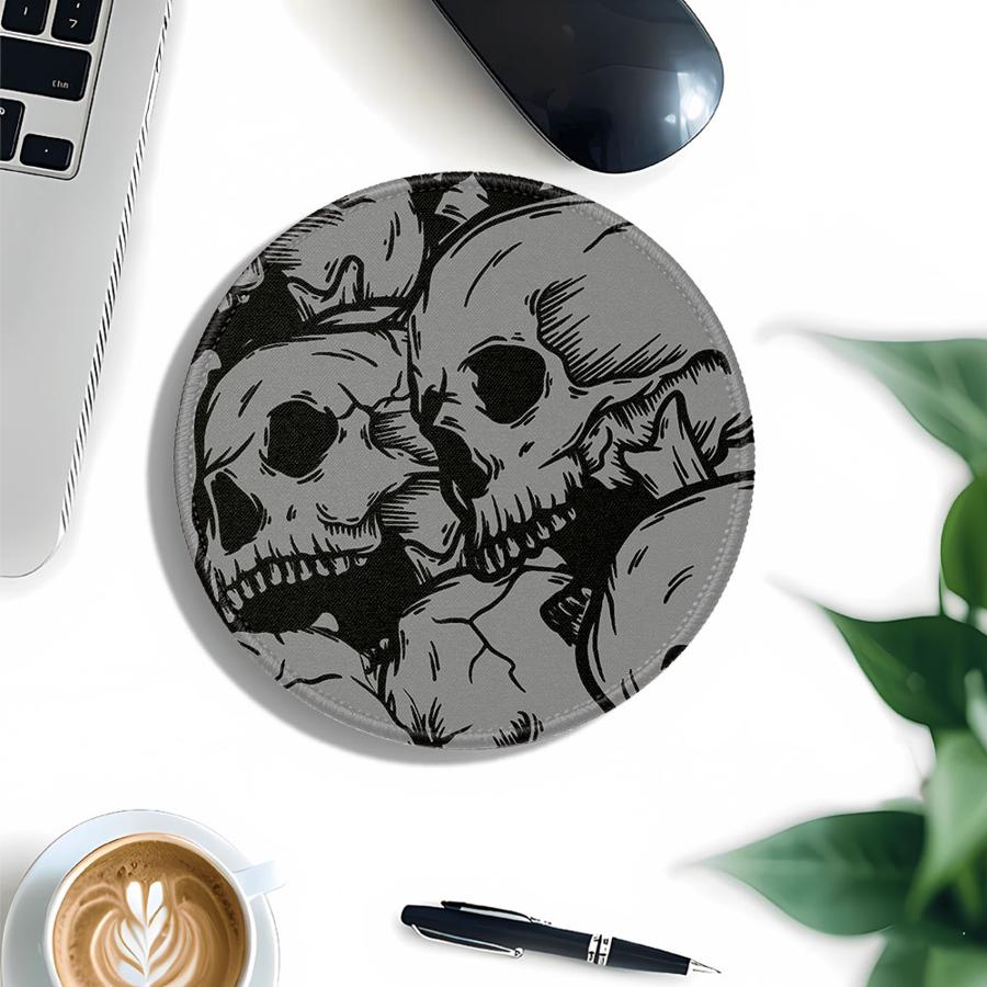 overlock 1pc Mouse Pad Keyboard Mouse Pad Computer Laptop Pad Desk accessories office Pad Game Console Pad Skeleton Skull